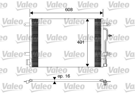 Condensator, climatizare 817569 VALEO