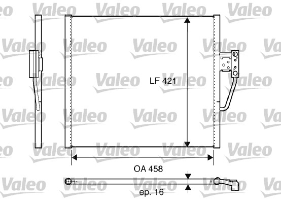 Condensator, climatizare 817607 VALEO