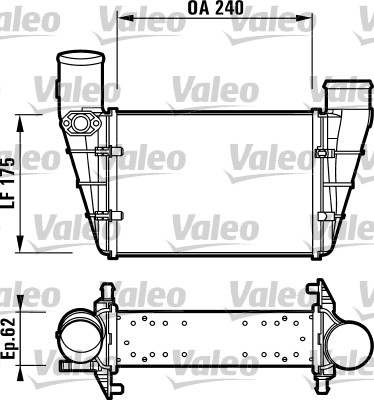 Intercooler, compresor 817625 VALEO