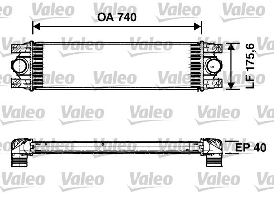 Intercooler, compresor 817637 VALEO