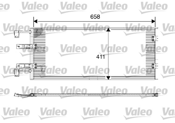 Condensator, climatizare 817645 VALEO