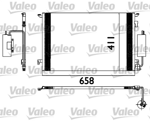 Condensator, climatizare 817648 VALEO