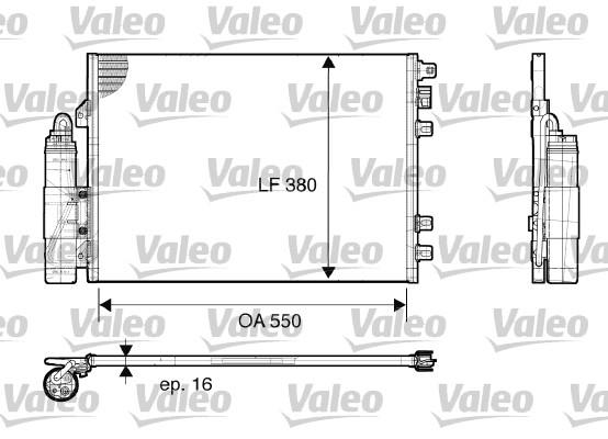 Condensator, climatizare 817661 VALEO