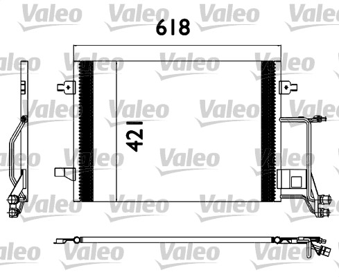 Condensator, climatizare 817666 VALEO