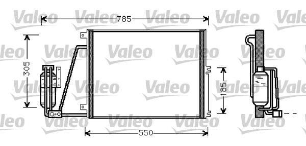 Condensator, climatizare 817670 VALEO