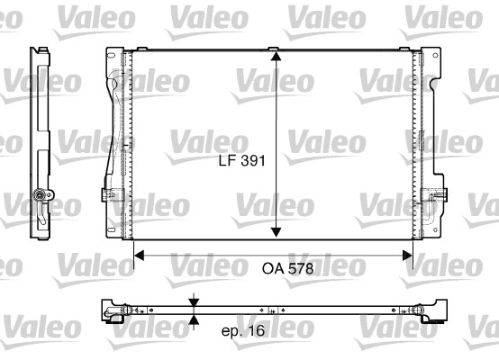 Condensator, climatizare 817675 VALEO