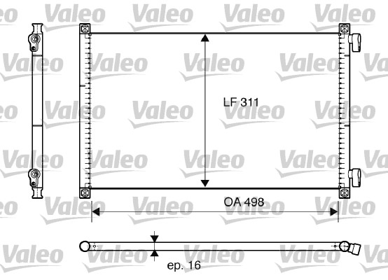 Condensator, climatizare 817685 VALEO