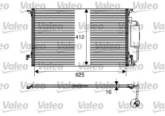 Condensator, climatizare 817712 VALEO