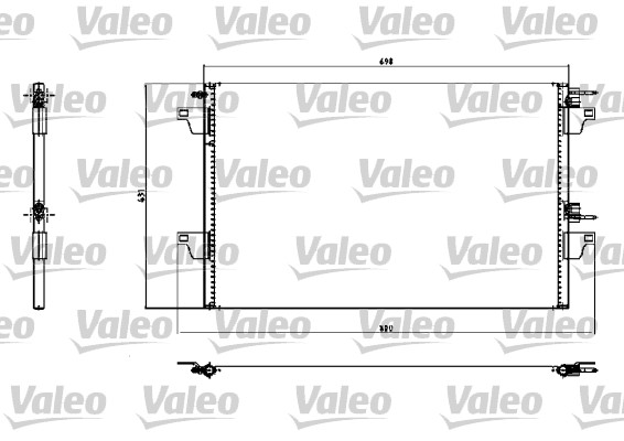 Condensator, climatizare 817731 VALEO