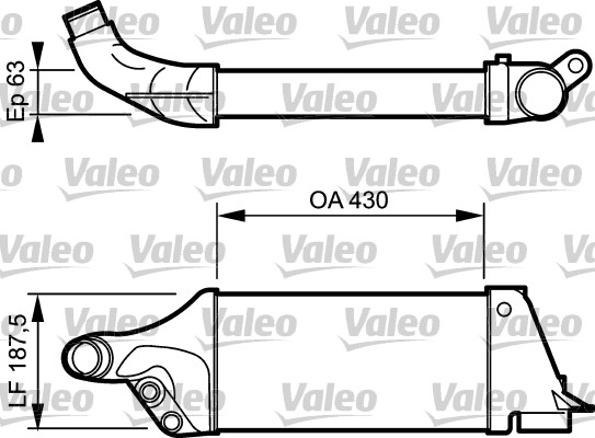 Intercooler, compresor 817762 VALEO