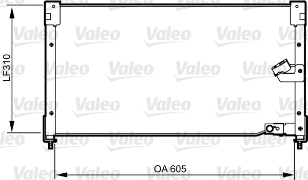Condensator, climatizare 817781 VALEO