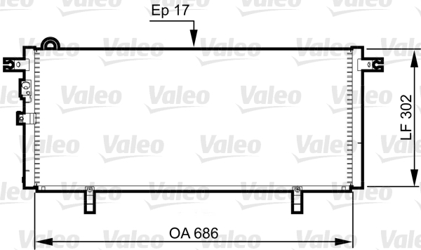 Condensator, climatizare 817791 VALEO