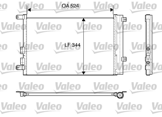 Condensator, climatizare 817818 VALEO