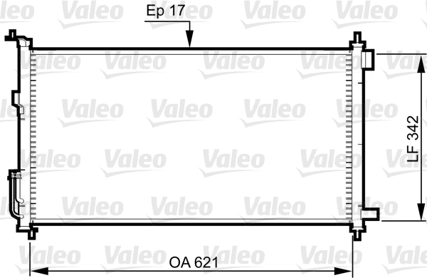 Condensator, climatizare 817836 VALEO