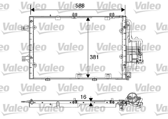 Condensator, climatizare 817843 VALEO