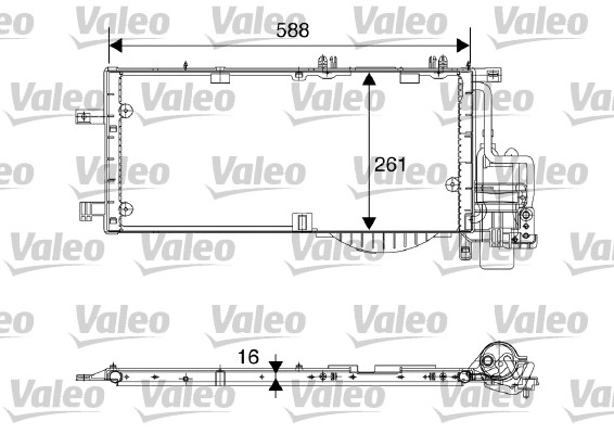 Condensator, climatizare 817844 VALEO