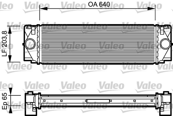 Intercooler, compresor 817994 VALEO