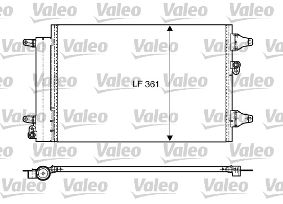 Condensator, climatizare 818004 VALEO