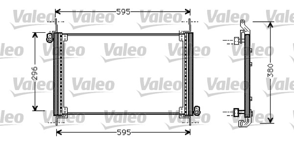 Condensator, climatizare 818009 VALEO