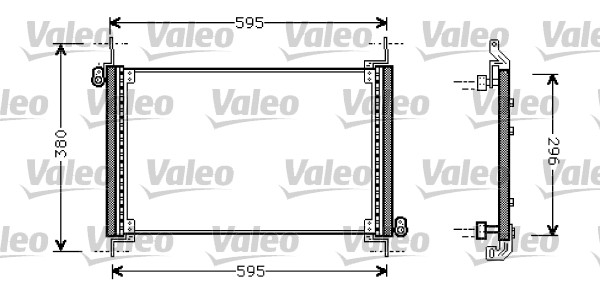 Condensator, climatizare 818019 VALEO