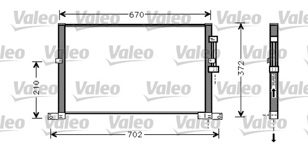 Condensator, climatizare 818023 VALEO