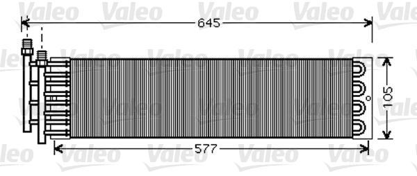 Condensator, climatizare 818033 VALEO