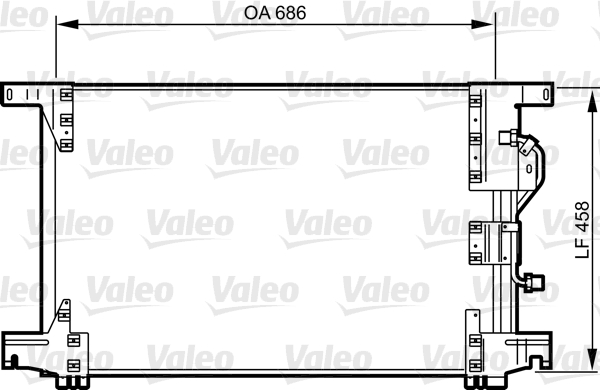 Condensator, climatizare 818034 VALEO