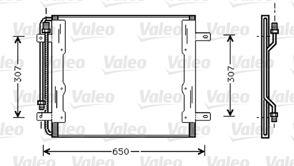 Condensator, climatizare 818035 VALEO