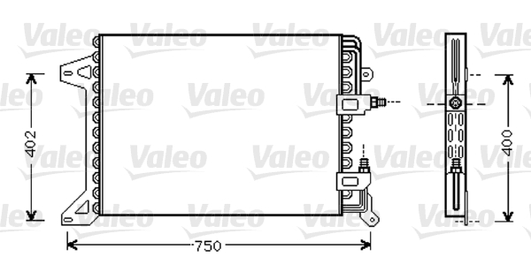Condensator, climatizare 818038 VALEO