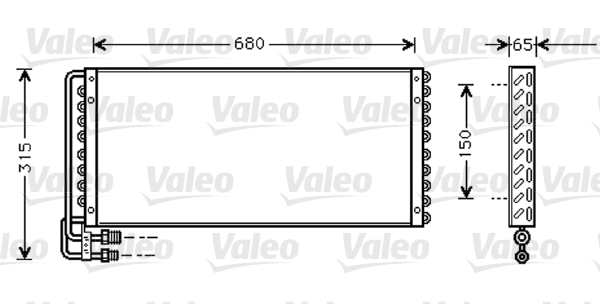 Condensator, climatizare 818042 VALEO