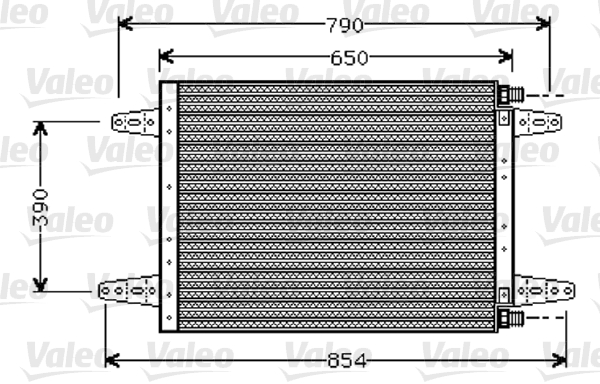 Condensator, climatizare 818045 VALEO