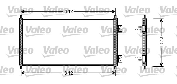 Condensator, climatizare 818050 VALEO