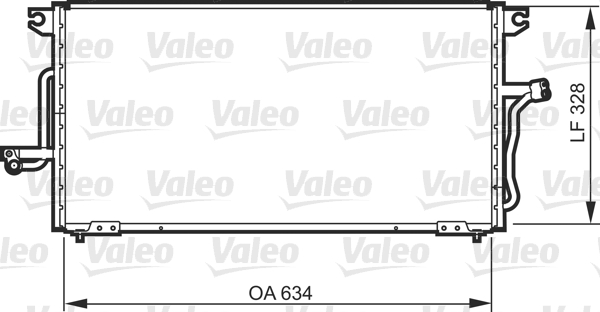 Condensator, climatizare 818081 VALEO