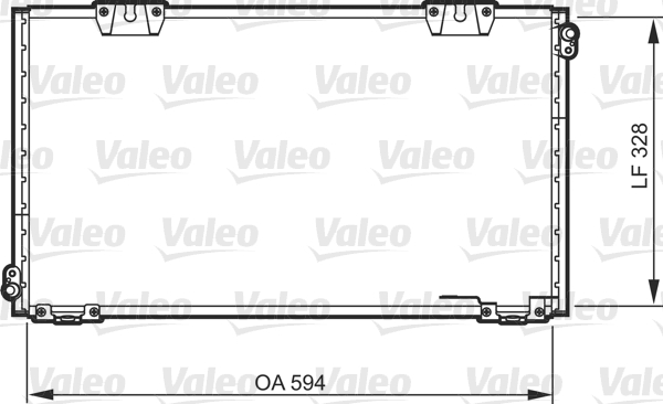 Condensator, climatizare 818104 VALEO