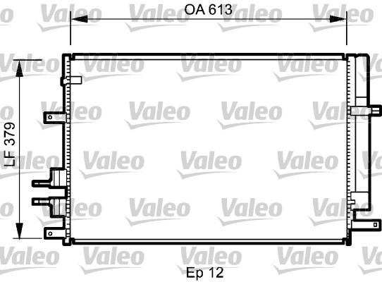 Condensator, climatizare 818187 VALEO