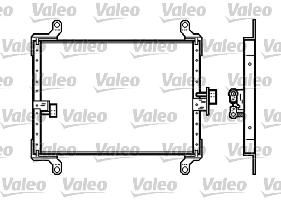 Condensator, climatizare 818191 VALEO
