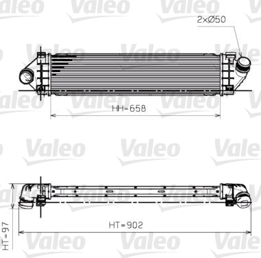 Intercooler, compresor 818246 VALEO