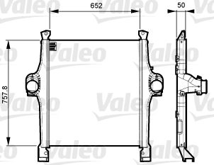Intercooler, compresor 818736 VALEO