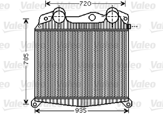 Intercooler, compresor 818741 VALEO