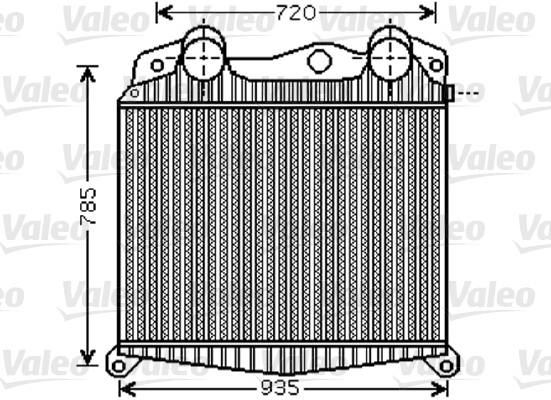 Intercooler, compresor 818742 VALEO