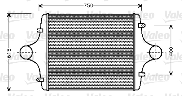 Intercooler, compresor 818744 VALEO