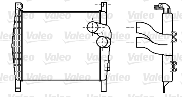 Intercooler, compresor 818755 VALEO