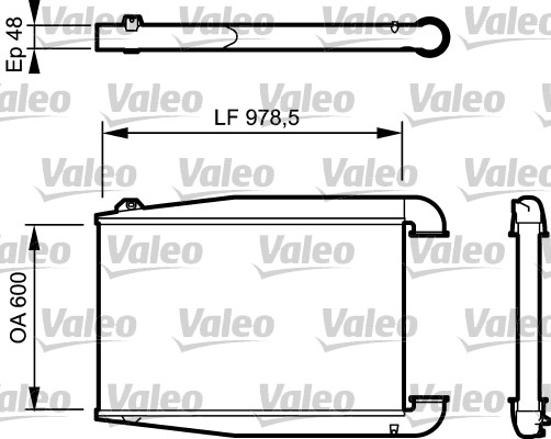 Intercooler, compresor 818774 VALEO