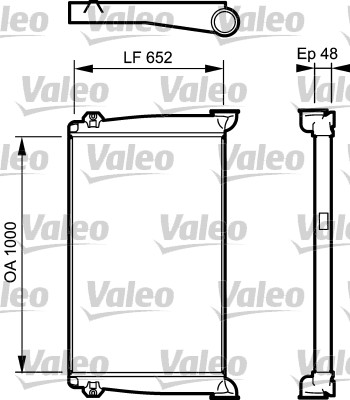Intercooler, compresor 818775 VALEO