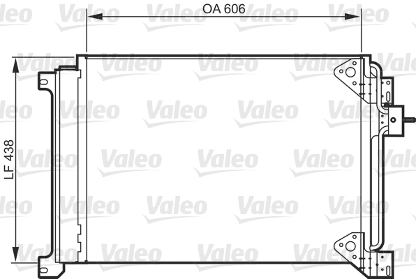 Condensator, climatizare 818985 VALEO