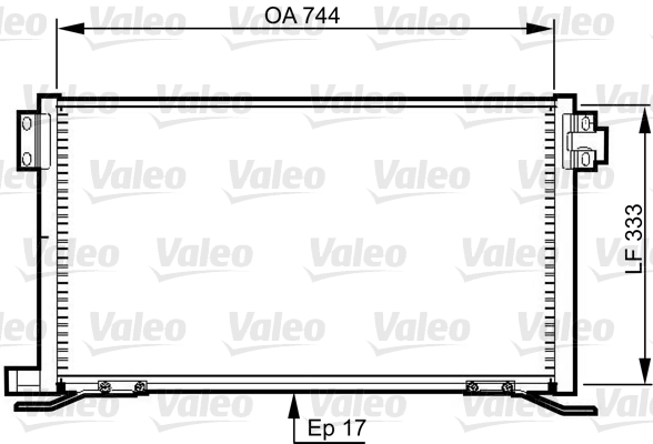 Condensator, climatizare 818990 VALEO
