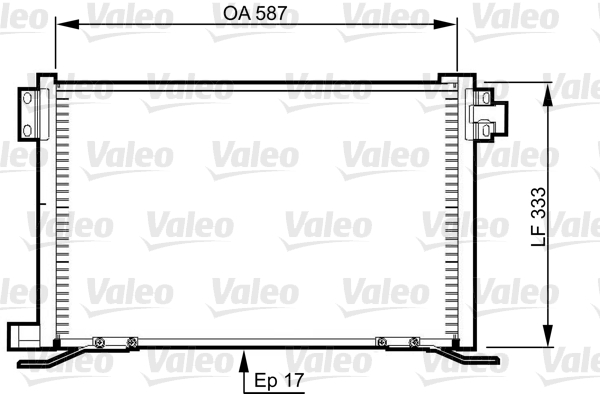 Condensator, climatizare 818991 VALEO