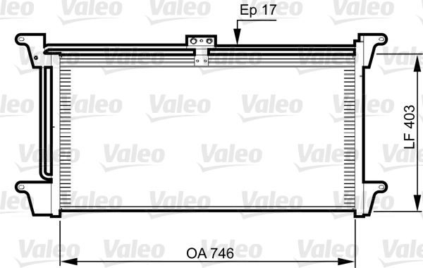 Condensator, climatizare 818992 VALEO