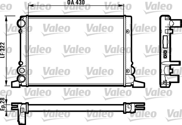 Radiator, racire motor 819259 VALEO