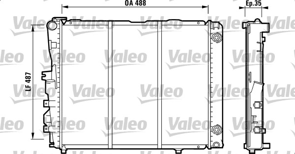 Radiator, racire motor 819381 VALEO